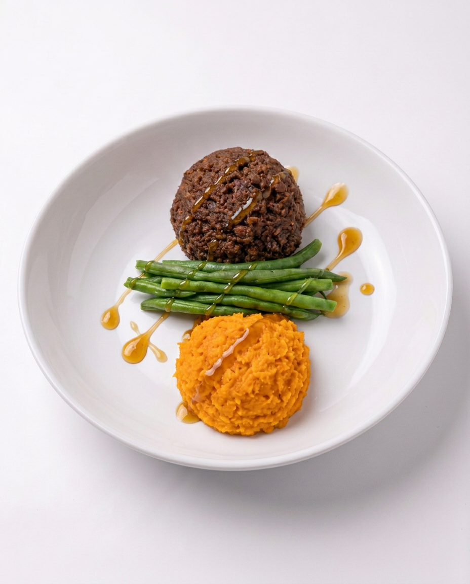 Chefology hot honey smash burger bowl with potatoes
