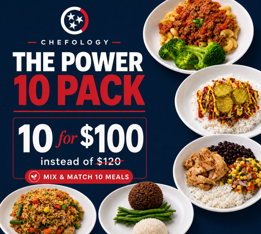 Chefology Power 10 pack of ten fresh ready made meals