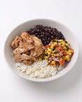 Chefology southwest chicken and rice bowl with black beans and corn