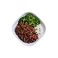 Sweet Chili Shredded Beef over Jasmine Rice and Broccoli