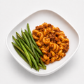 Ground Beef Pasta Bolognese with Green Beans