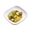 Cheese Ravioli with Chicken Basil Pesto, Broccoli and Tomatoes
