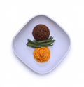 Korean BBQ Beef with Smashed Sweet Potatoes & Green Beans