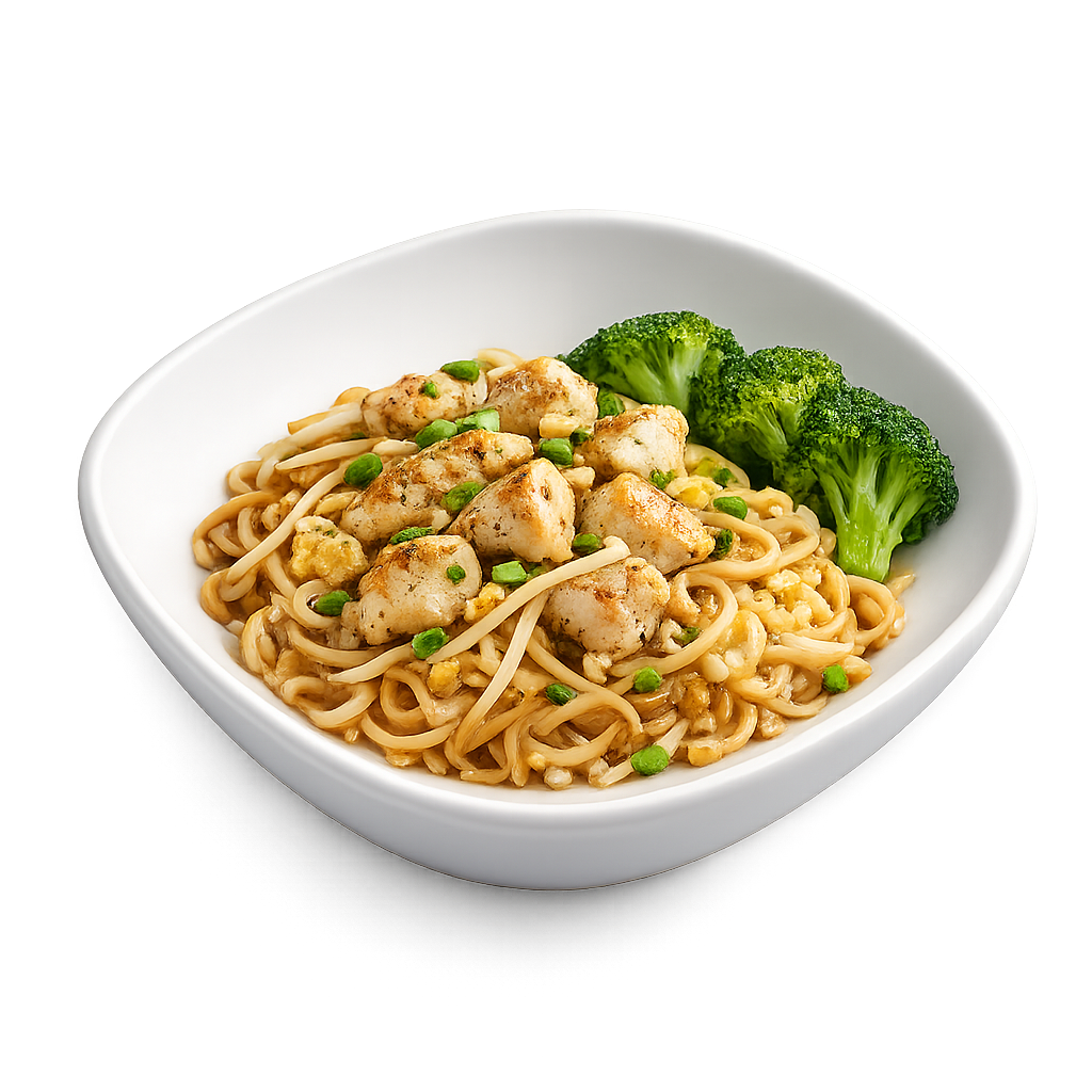 Pad Thai with Chicken and Broccoli